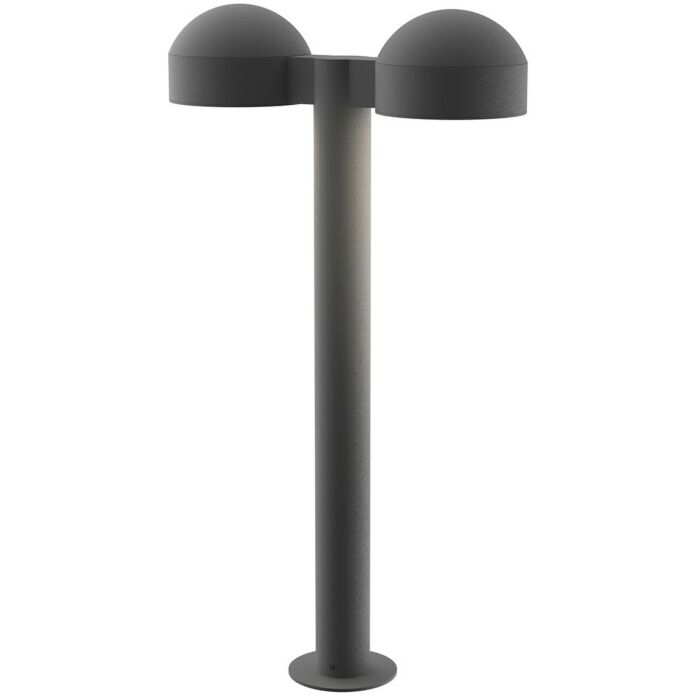 Sonneman REALS 23.75 Inch 2 Light Optical Acrylic LED Bollard in Gray