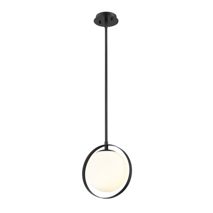 Z Lite Midnetic 1 Light Mini Pendant Light In Matte Black