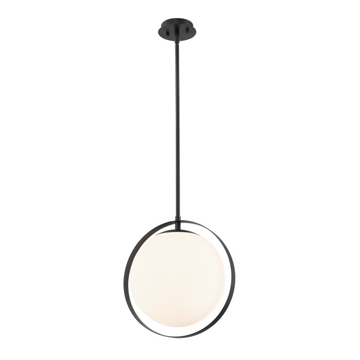 Z Lite Midnetic 1 Light Mini Pendant Light In Matte Black