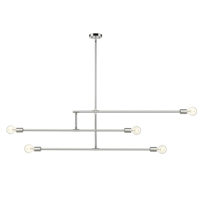 Z Lite Modernist 5 Light Chandelier In Chrome