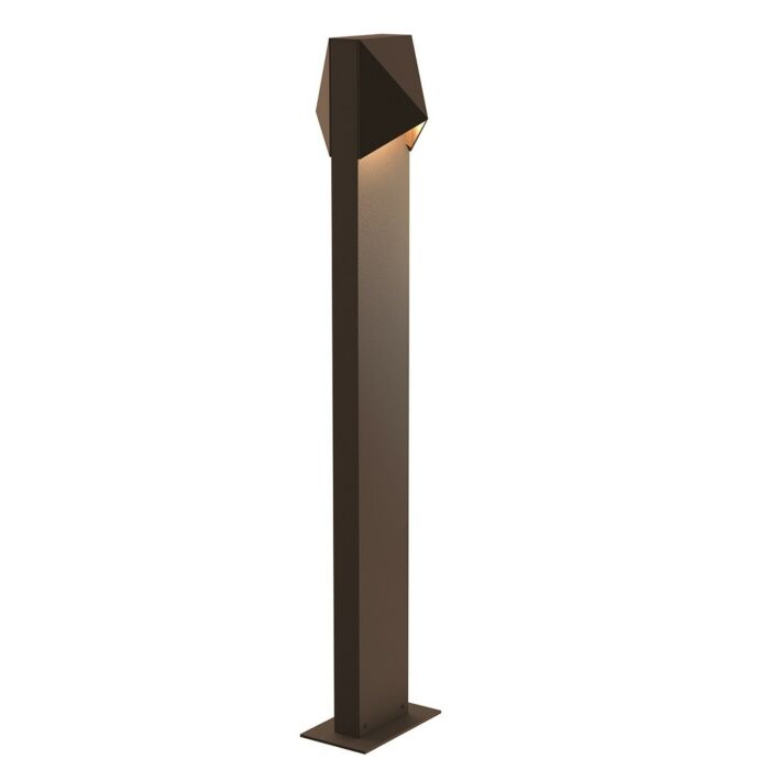 Sonneman Triform Compact 28 Inch 2 Light LED Bollard in Textured Bronze