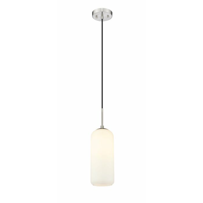 Z Lite Monty 1 Light Pendant Light In Brushed Nickel
