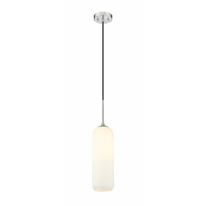 Z Lite Monty 1 Light Pendant Light In Brushed Nickel