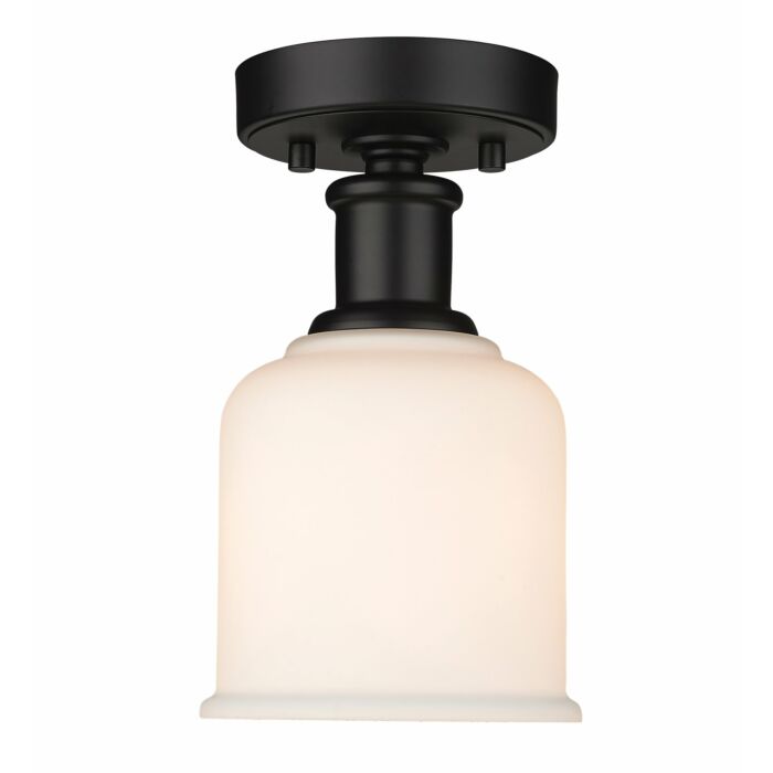 Z Lite Bryant 1 Light Flush Mount Ceiling Light In Matte Black