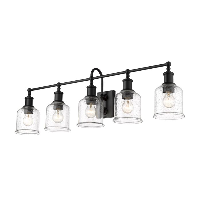 Z Lite Bryant 5 Light Bathroom Vanity Light In Matte Black