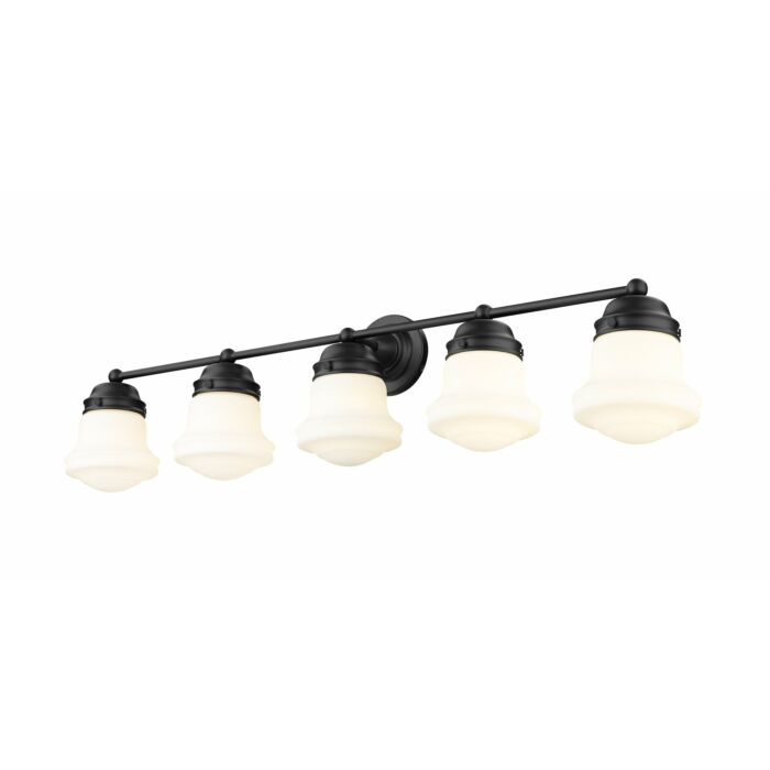 Z Lite Vaughn 5 Light Bathroom Vanity Light In Matte Black