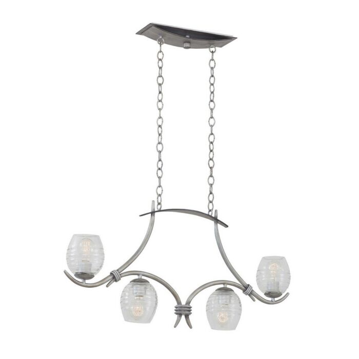 Kalco Seabrook 4 Light Island in Moon Silver