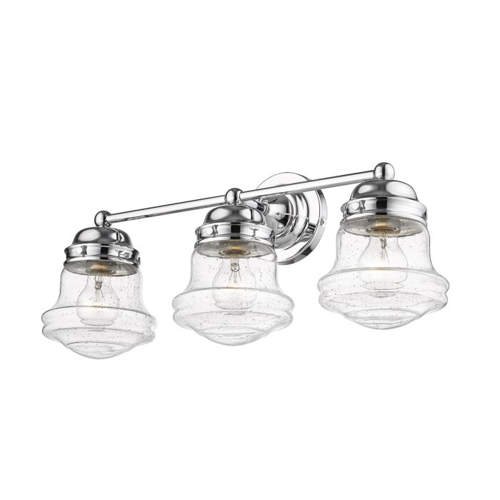 Z Lite Vaughn 3 Light Bathroom Vanity Light In Chrome