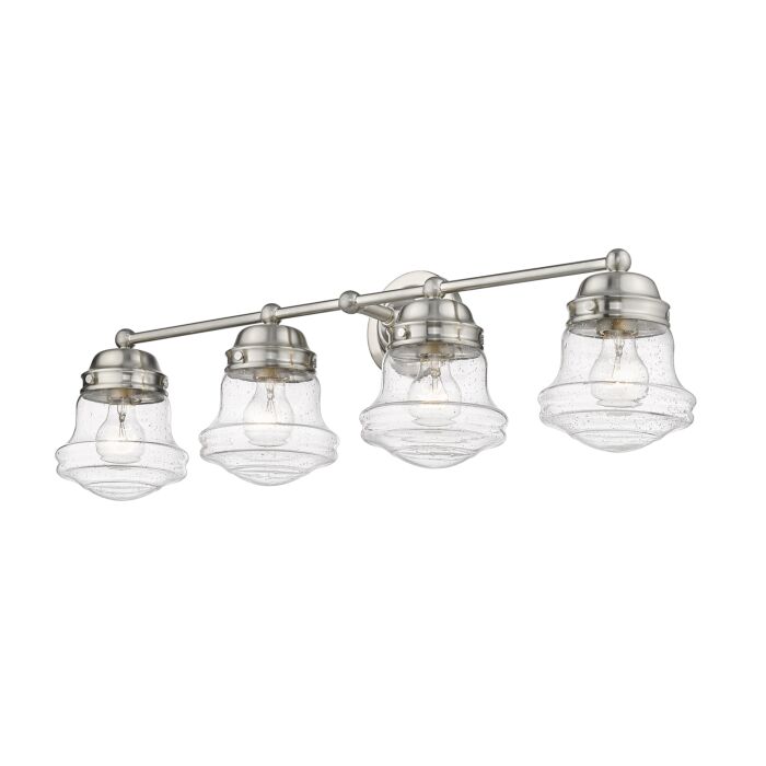 Z Lite Vaughn 4 Light Bathroom Vanity Light In Brushed Nickel