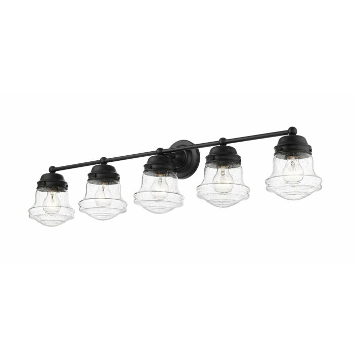 Z Lite Vaughn 5 Light Bathroom Vanity Light In Matte Black