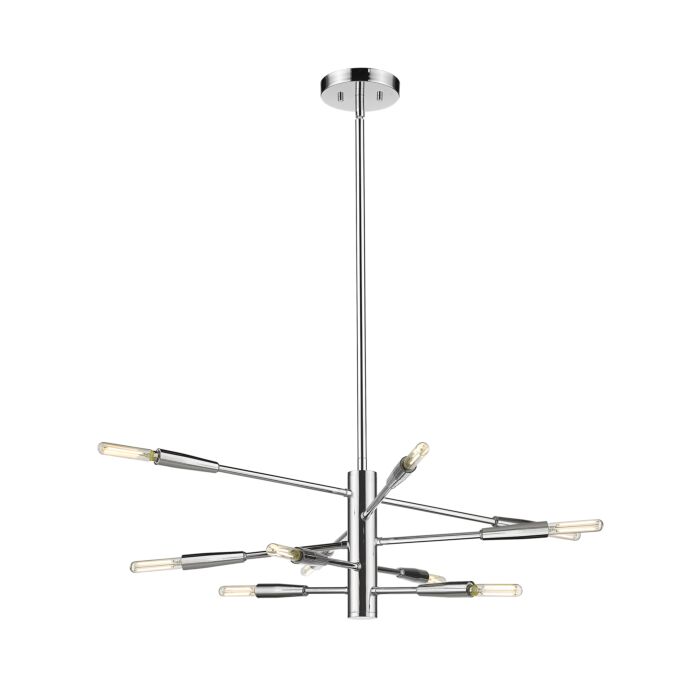 Z Lite Ascension 10 Light Chandelier In Chrome