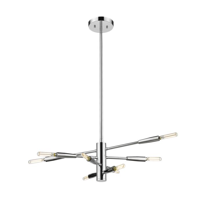 Z Lite Ascension 8 Light Chandelier In Chrome