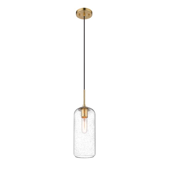 Z Lite Monty 1 Light Pendant Light In Heritage Brass