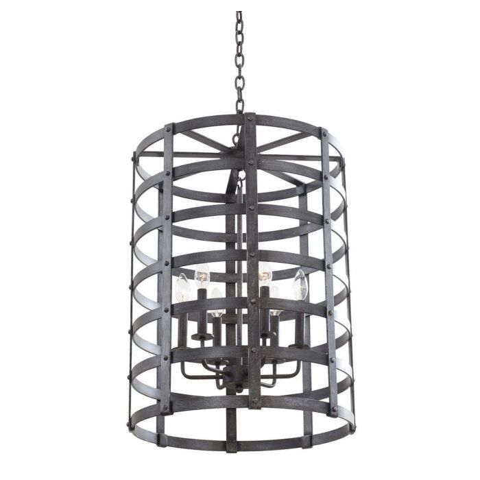 Kalco Townsend 6 Light Lantern in Vintage Iron
