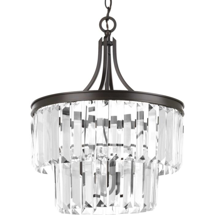 Glimmer 3-Light Semi-Flush Convertible in Antique Bronze