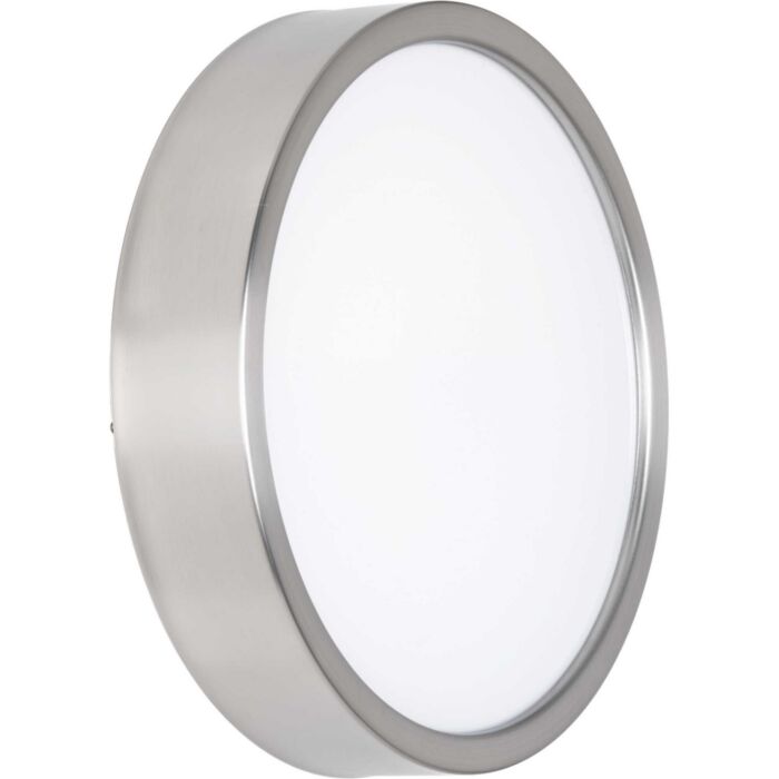 Portal LED 1-Light LED Flush Mount in Brushed Nickel