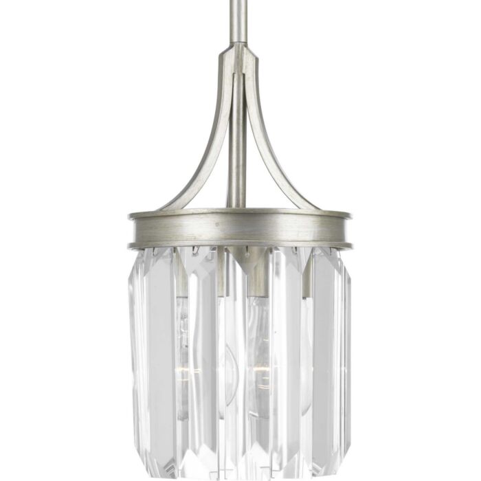 Glimmer 1-Light Mini Pendant in Silver Ridge