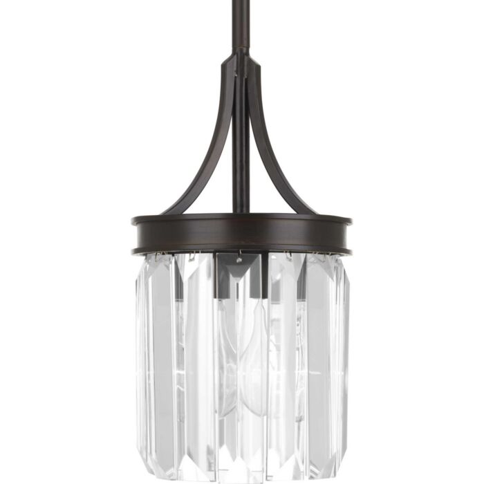 Glimmer 1-Light Mini Pendant in Antique Bronze
