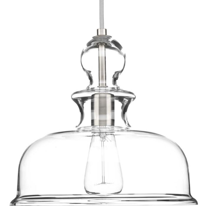Staunton 1-Light Pendant in Brushed Nickel