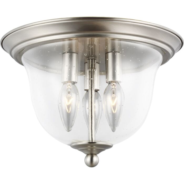 Sea Gull Belton 3 Light Ceiling Light in Brushed Nickel