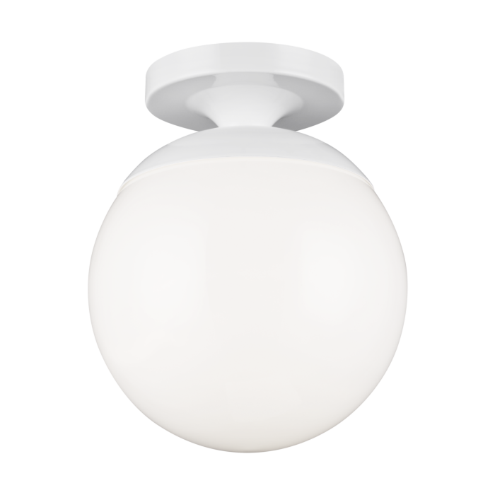 Sea Gull Leo   Hanging Globe LED Ceiling Light in White