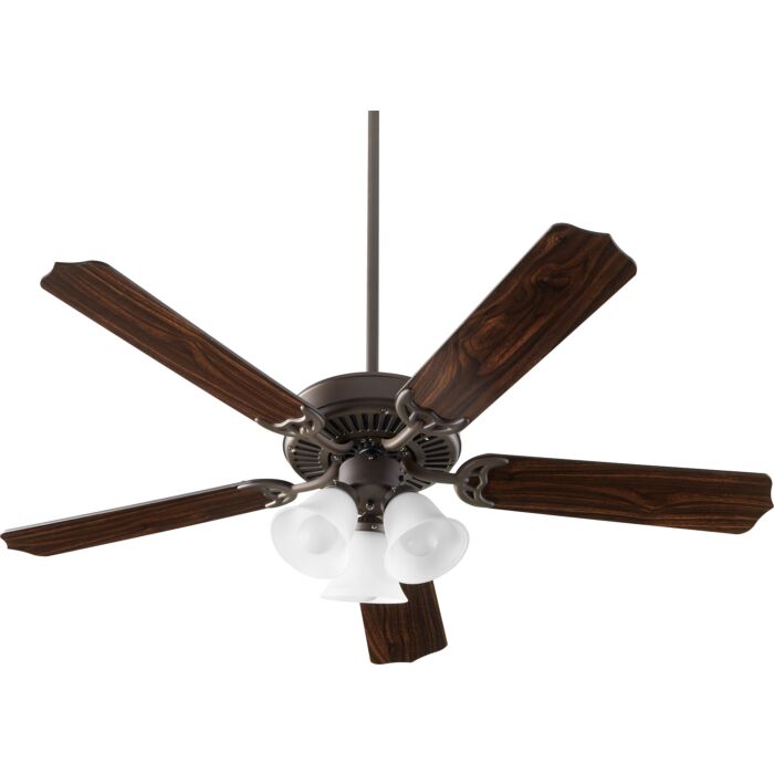 Quorum Capri X 3 Light 52 Inch Indoor Ceiling Fan in Oiled Bronze