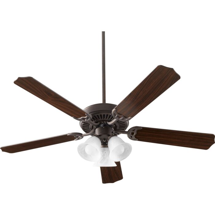 Quorum Capri X 3 Light 52 Inch Indoor Ceiling Fan in Toasted Sienna