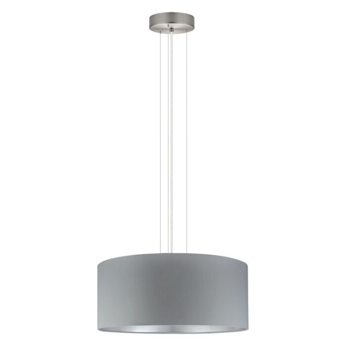 Maserlo 3-Light Pendant in Satin Nickel