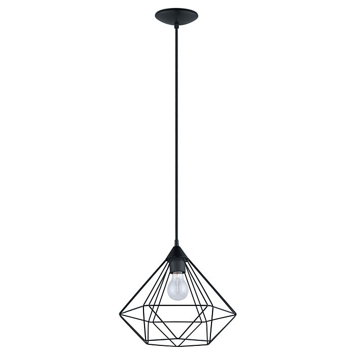 Tarbes 1-Light Pendant in Matte Black