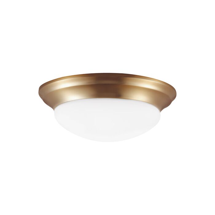 Sea Gull Nash Ceiling Light in Satin Brass