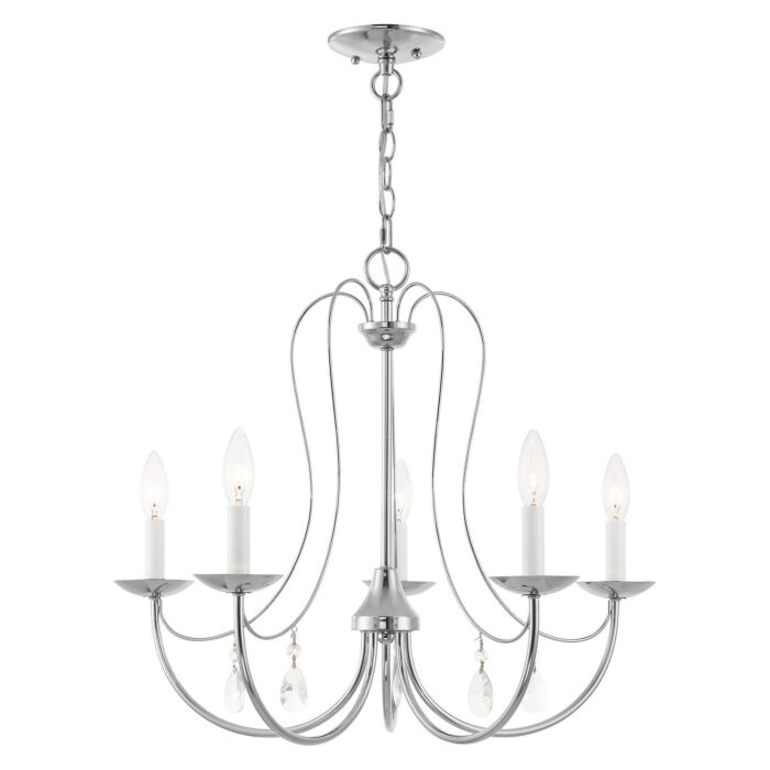 Mirabella 5-Light Chandelier in Polished Chrome