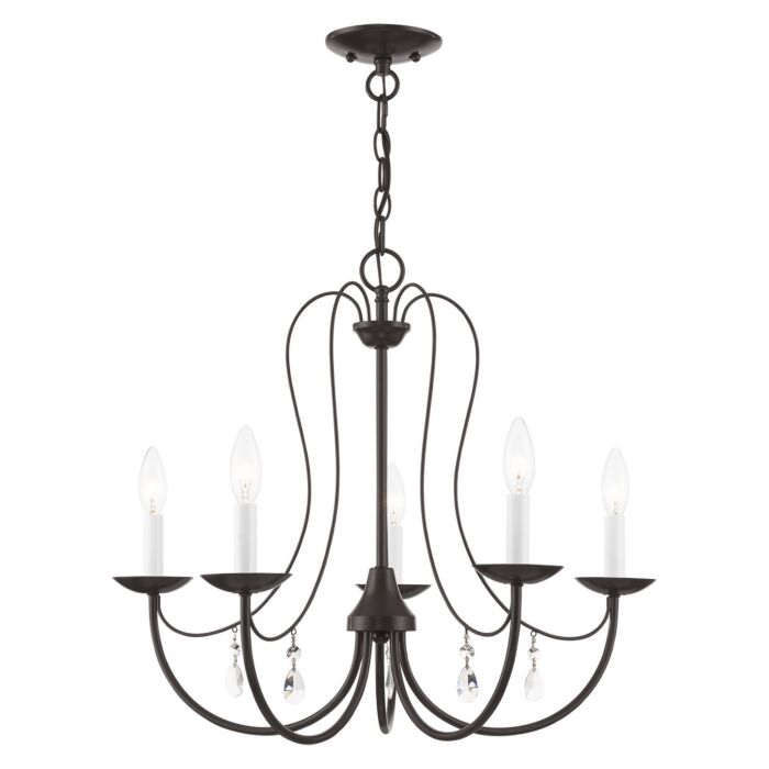 Mirabella 5-Light Chandelier in English Bronze