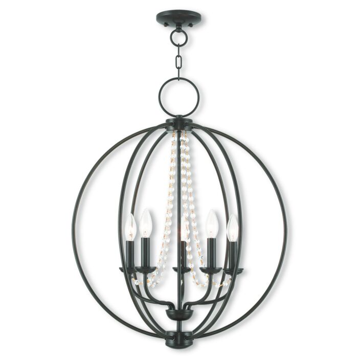 Arabella 5-Light Chandelier in English Bronze