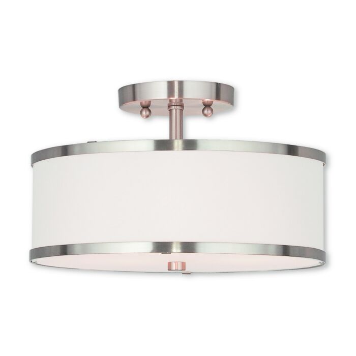 Park Ridge 2-Light Ceiling Mount in Brushed Nickel