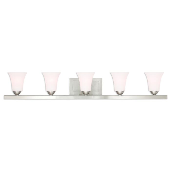 Ridgedale 5-Light Bathroom Vanity Light in Brushed Nickel
