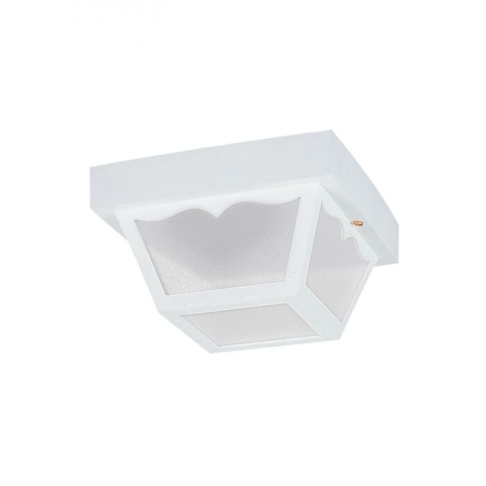 Sea Gull Ceiling 2 Light 10 Inch Outdoor Ceiling Light in White