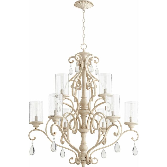 Nine Light Chandelier by Quorum