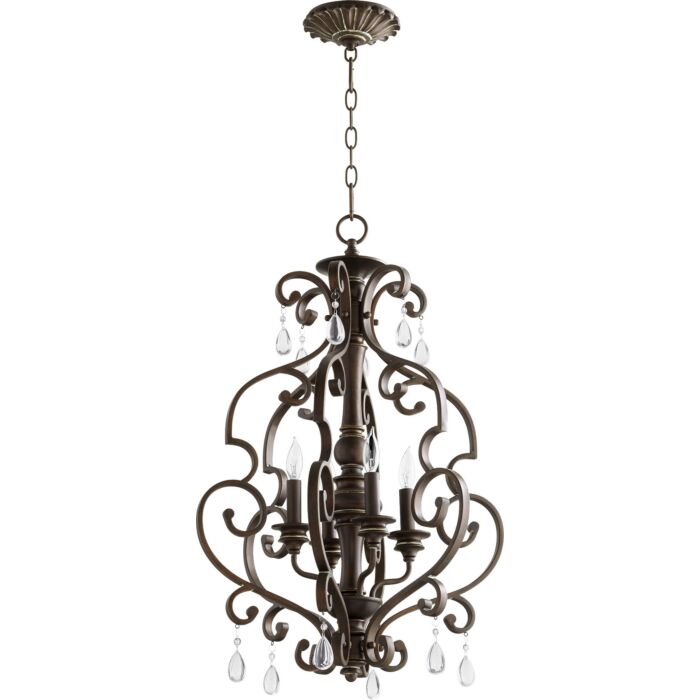 Four Light Entry Pendant by Quorum