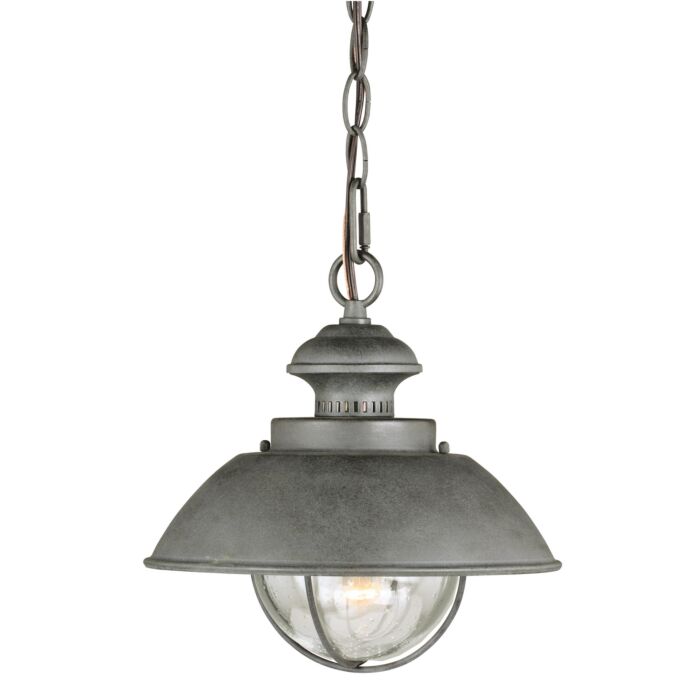 Harwich 1-Light Outdoor Pendant in Textured Gray