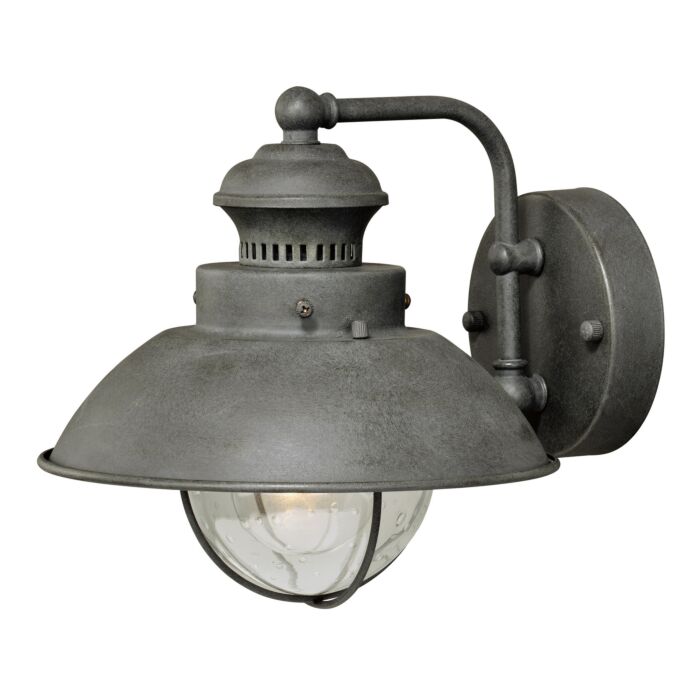 Harwich 1-Light Outdoor Wall Mount in Textured Gray
