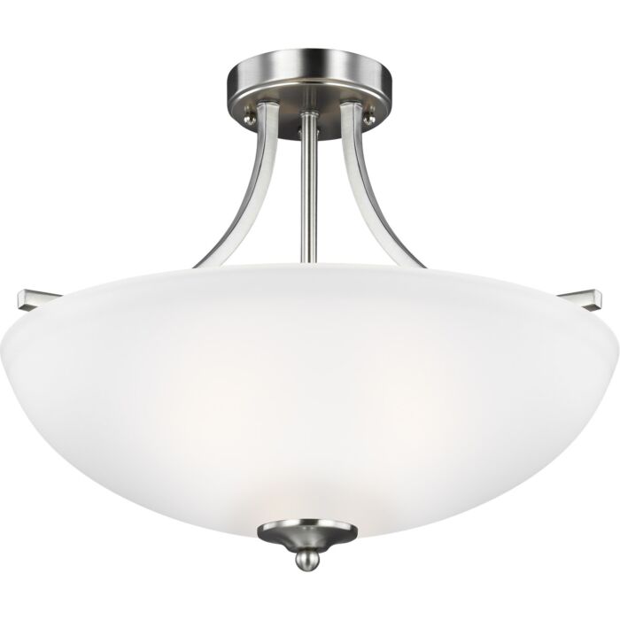 Sea Gull Geary 3 Light Ceiling Light in Brushed Nickel