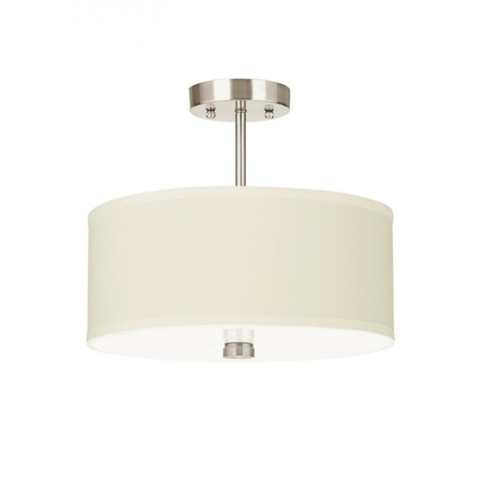Sea Gull Dayna Shade Pendants 2 Light Ceiling Light in Brushed Nickel