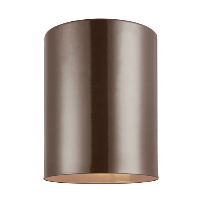 Sea Gull Cylinders Outdoor Ceiling Light in Bronze