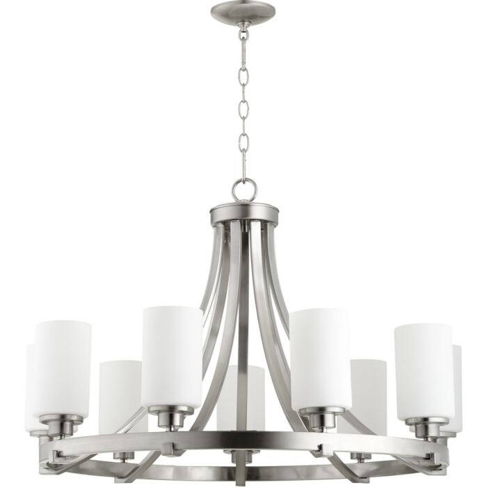 Nine Light Chandelier by Quorum