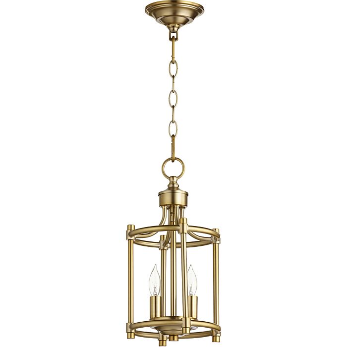 Two Light Entry Pendant by Quorum