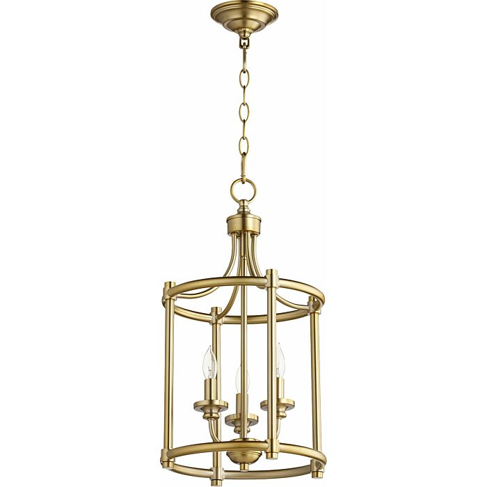 Three Light Entry Pendant by Quorum