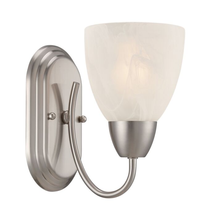 Torino 1-Light Wall Sconce in Brushed Nickel