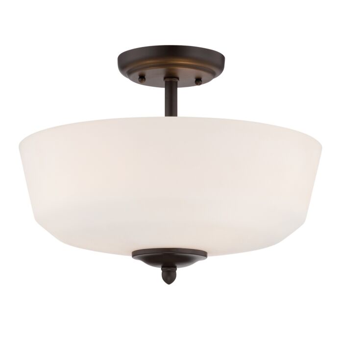 Darcy 3-Light Semi-Flush Mount in Oil Rubbed Bronze