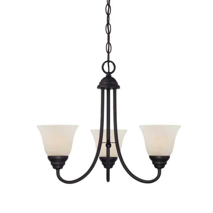 Kendall 3-Light Chandelier in Oil Rubbed Bronze