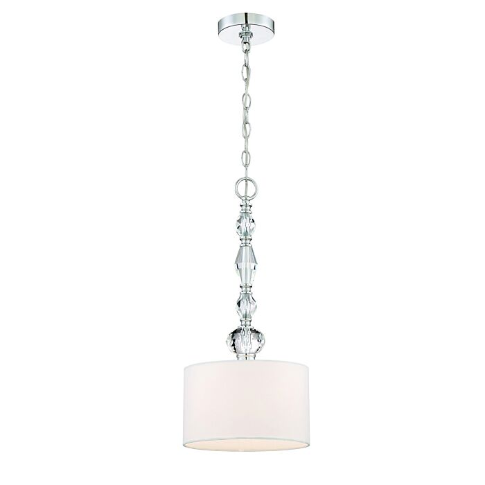 Evi 1-Light Mini Pendant in Chrome